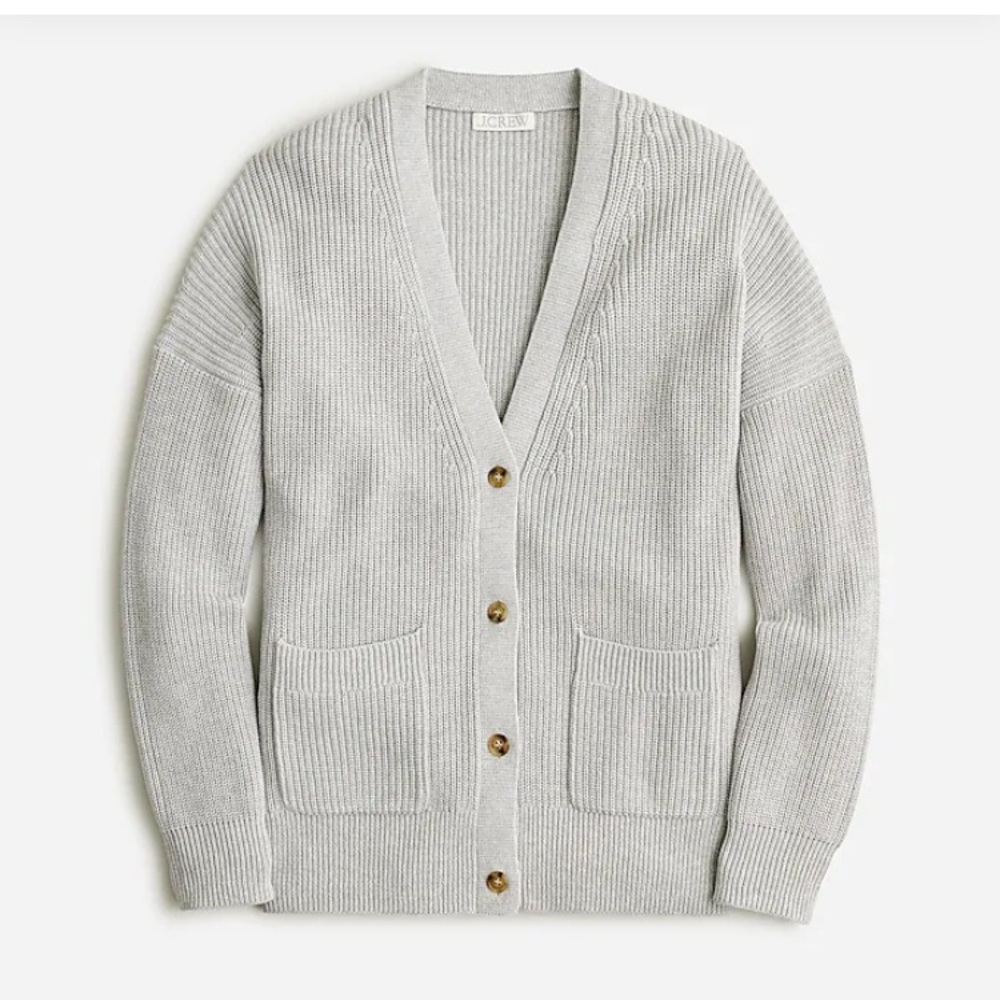 JCrew cotton blend V neck Cardigan